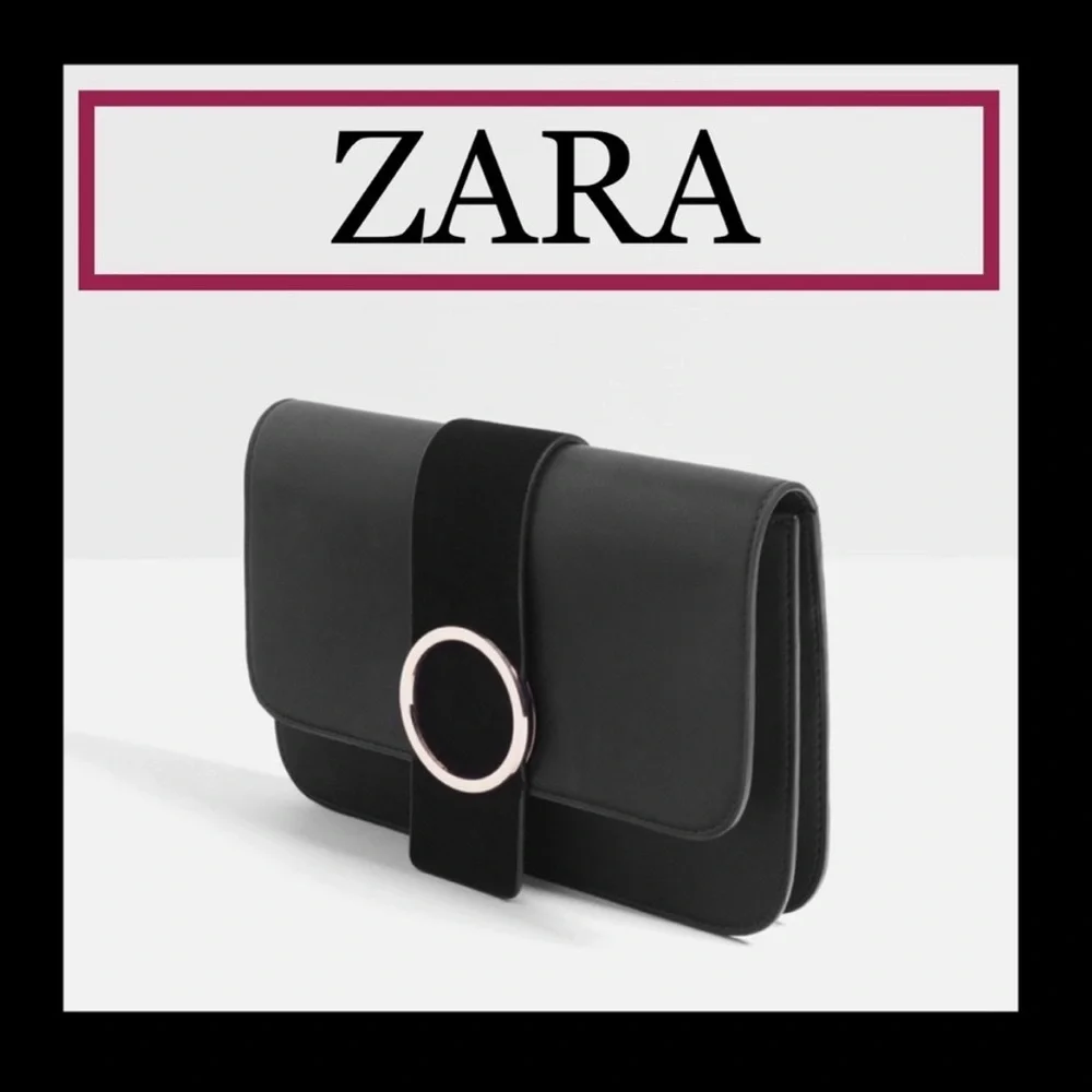 ZARA Basic Collection Black Clutch